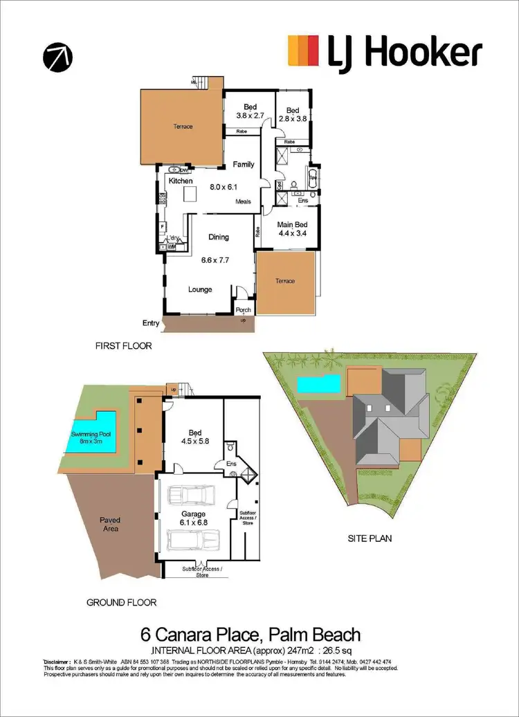 Floorplan of Homely house listing, 6 Canara Place, Palm Beach NSW 2108