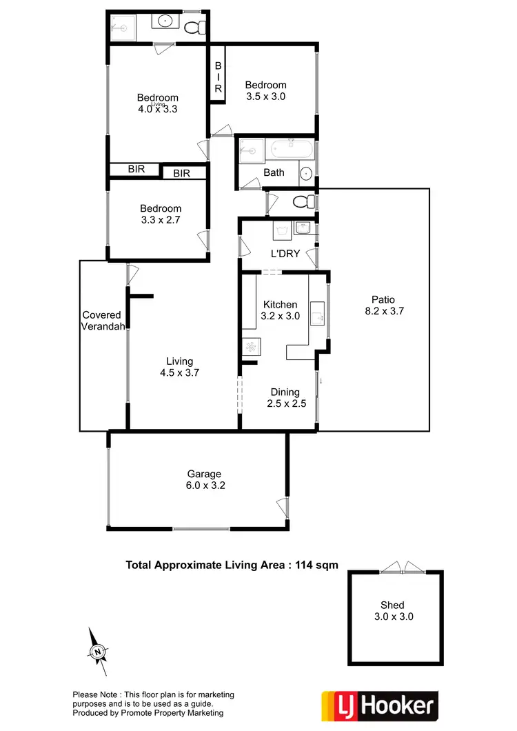 Floorplan of Homely house listing, 14 Salier Street, Bridgewater TAS 7030