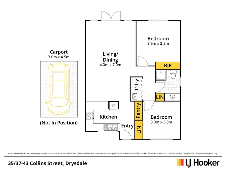 Floorplan of Homely retirement listing, Unit 35/37-43 Collins Street, Drysdale VIC 3222