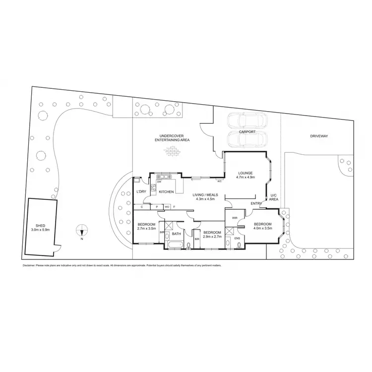 Floorplan of Homely house listing, 45 Seabrook Boulevard, Seabrook VIC 3028