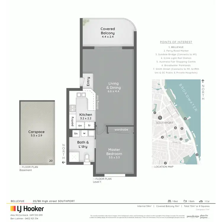 Floorplan of Homely unit listing, 20/88 High Street, Southport QLD 4215