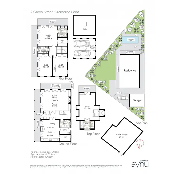 Floorplan of Homely house listing, 7 Green Street, Cremorne Point NSW 2090