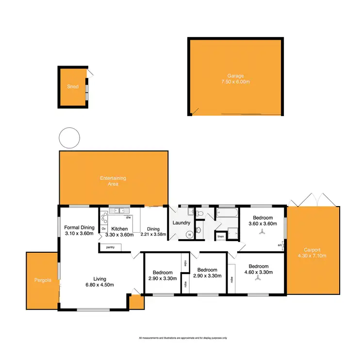 Floorplan of Homely house listing, 76 Wattle Drive, Mccracken SA 5211