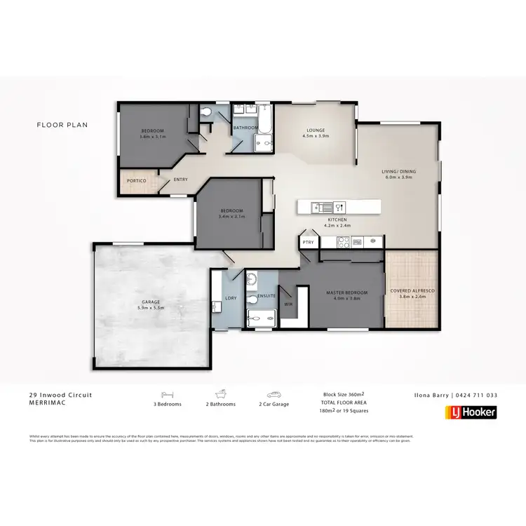 Floorplan of Homely house listing, 29 Inwood Circuit, Merrimac QLD 4226