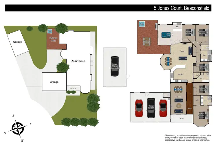 Floorplan of Homely house listing, 5 Jones Court, Beaconsfield VIC 3807