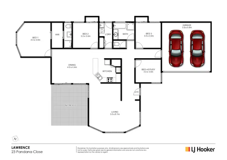 Floorplan of Homely rural property listing, 23 Pandana Close, Lawrence NSW 2460
