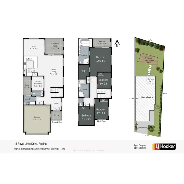 Floorplan of Homely house listing, 15 Royal Links Drive, Robina QLD 4226