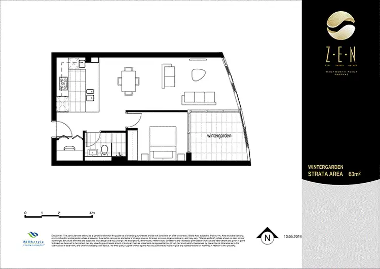 Floorplan of Homely unit listing, 1905/2 Waterways Street, Wentworth Point NSW 2127