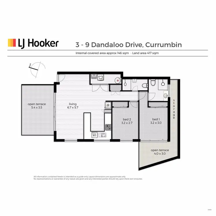 Floorplan of Homely apartment listing, 3/9 Dandaloo Drive, Currumbin QLD 4223