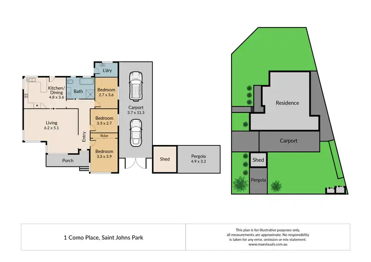 Floorplan of Homely house listing, 1 Como Place, St Johns Park NSW 2176