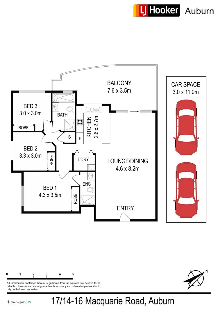 Floorplan of Homely apartment listing, 17/14-16 Macquarie Rd, Auburn NSW 2144