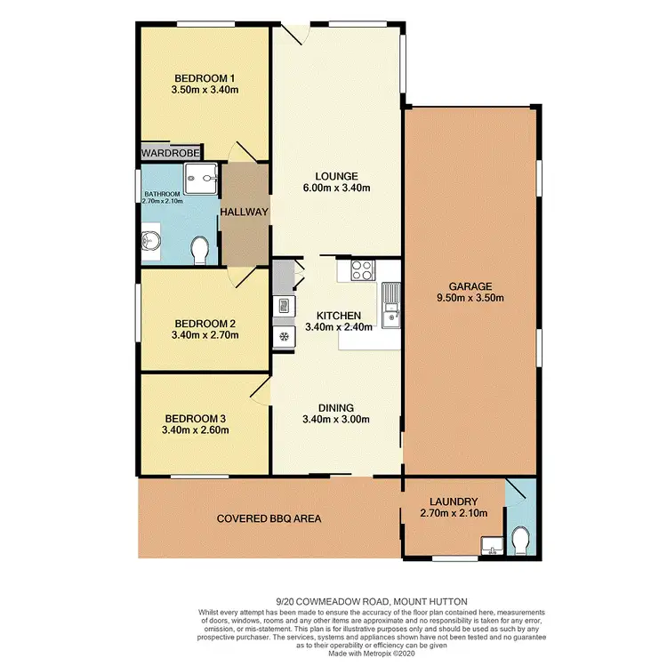 Floorplan of Homely house listing, 9/20 Cowmeadow Road, Mount Hutton NSW 2290