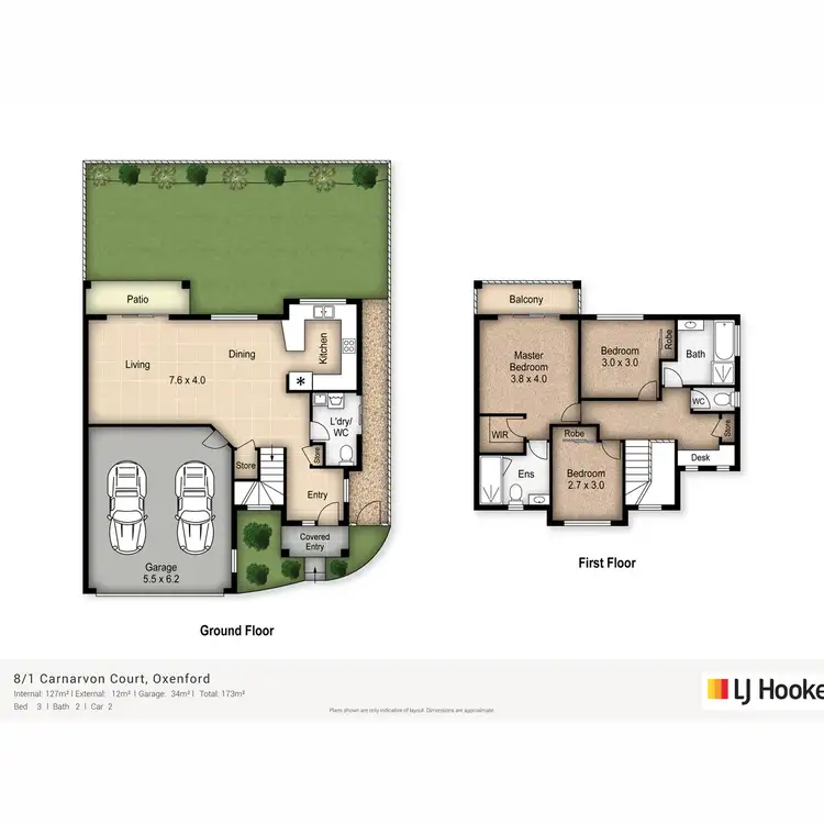 Floorplan of Homely unit listing, 8/1 Carnarvon Court, Oxenford QLD 4210