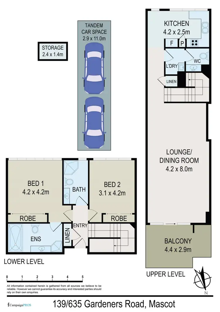 Floorplan of Homely apartment listing, 139/635 Gardeners Road, Mascot NSW 2020