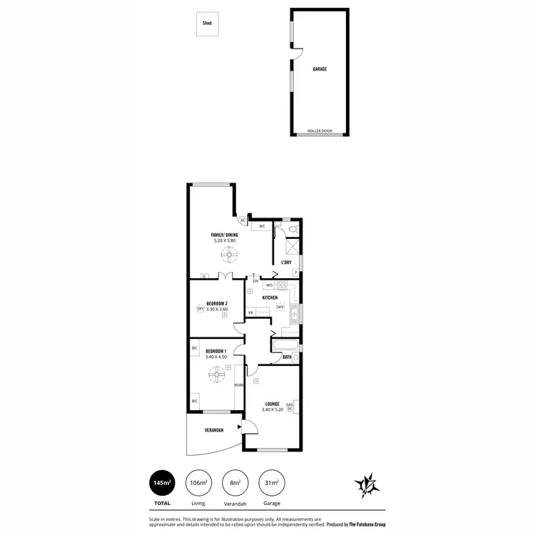 Floorplan of Homely house listing, 246 Hanson Road, Mansfield Park SA 5012