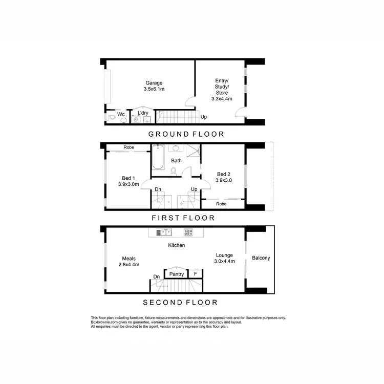 Floorplan of Homely townhouse listing, 43 Matilda Avenue, Wollert VIC 3750