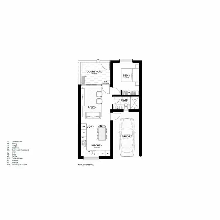 Floorplan of Homely townhouse listing, Kingsland Parade, Casey ACT 2913