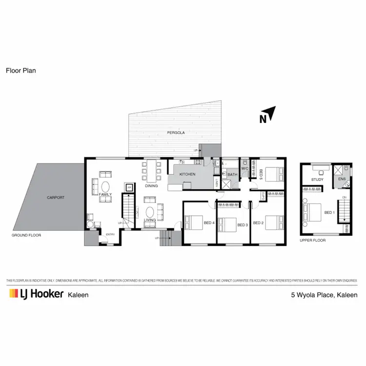 Floorplan of Homely house listing, 5 Wyola Place, Kaleen ACT 2617