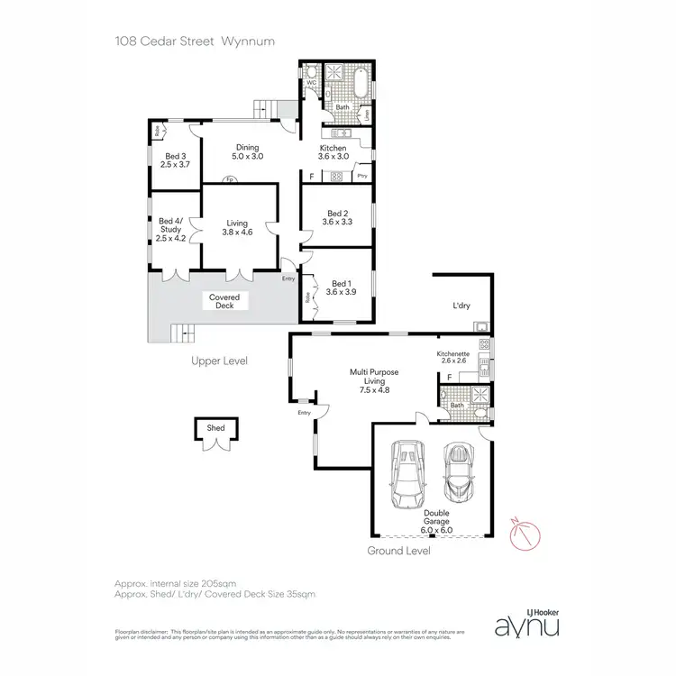Floorplan of Homely house listing, 108 Cedar Street, Wynnum QLD 4178