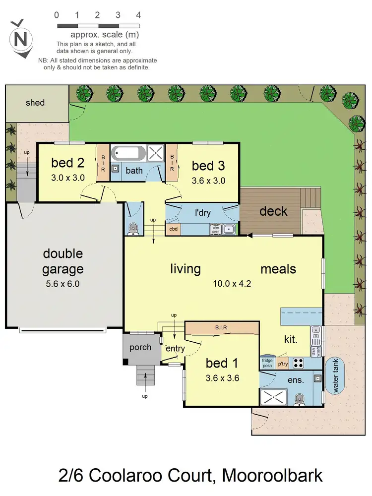 Floorplan of Homely townhouse listing, 6a Coolaroo Court, Mooroolbark VIC 3138