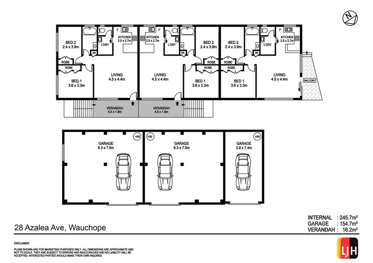 Floorplan of Homely block of units listing, 28 Azalea Avenue, Wauchope NSW 2446