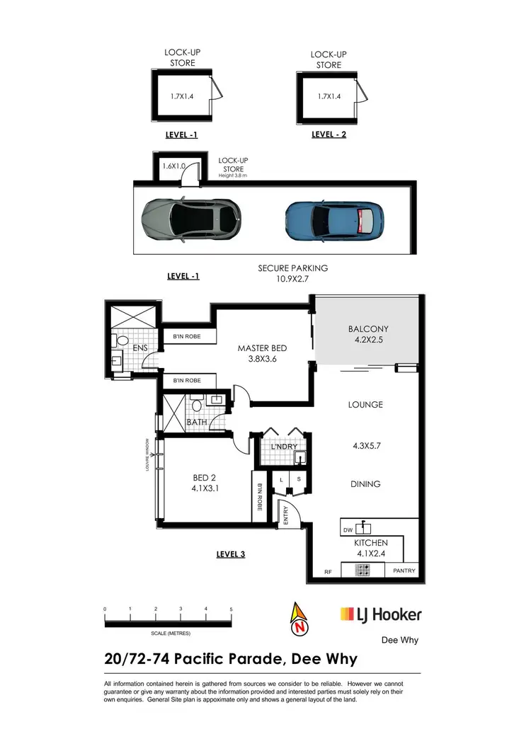 Floorplan of Homely apartment listing, 20/72-74 Pacific Parade, Dee Why NSW 2099