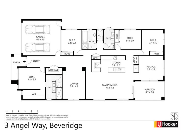 Floorplan of Homely house listing, 3 Angel Way, Beveridge VIC 3753