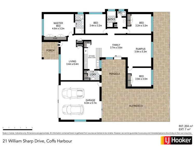 Floorplan of Homely house listing, 21 William Sharp Drive, Coffs Harbour NSW 2450