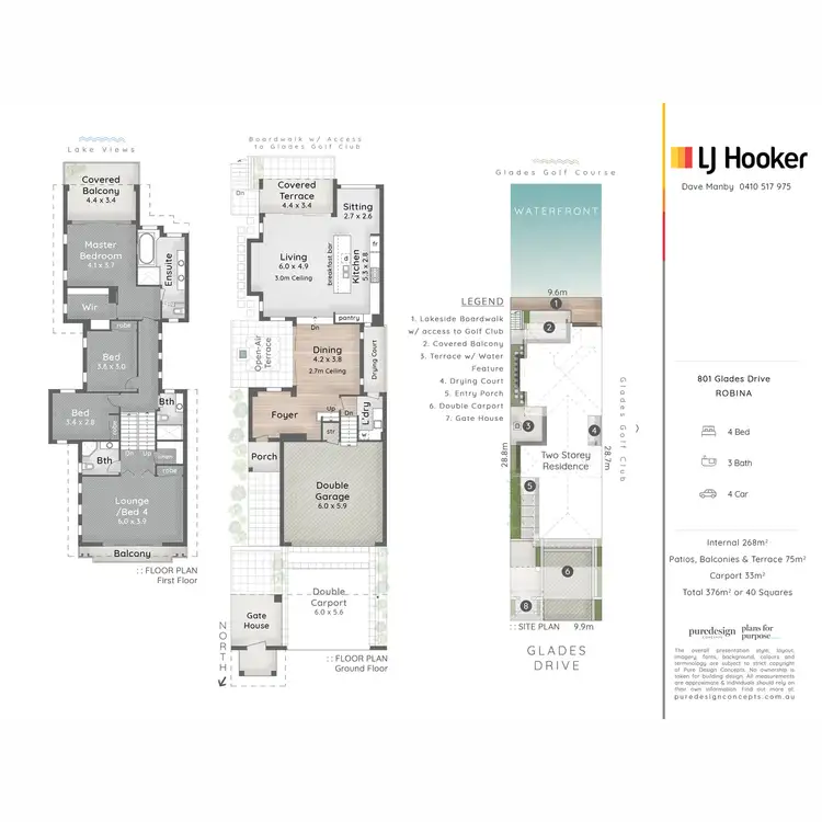 Floorplan of Homely villa listing, 801 Glades Drive, Robina QLD 4226