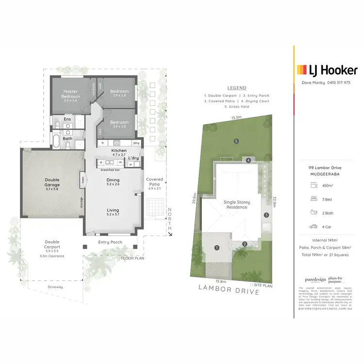 Floorplan of Homely house listing, 119 Lambor Drive, Mudgeeraba QLD 4213