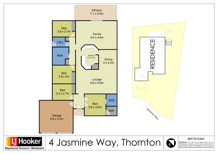 Floorplan of Homely house listing, 4 Jasmine Way, Thornton NSW 2322