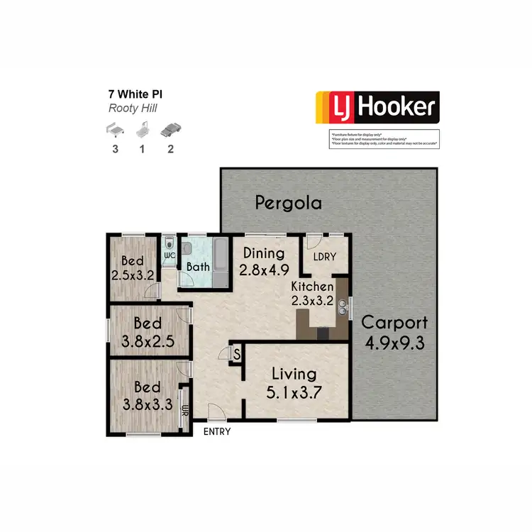 Floorplan of Homely house listing, 7 White Place, Rooty Hill NSW 2766