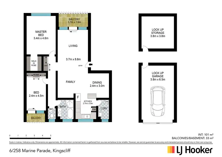 Floorplan of Homely unit listing, 6/258 Marine Parade, Kingscliff NSW 2487