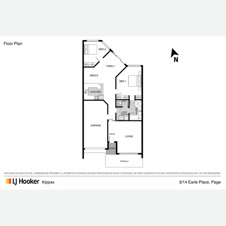 Floorplan of Homely townhouse listing, 3/14 Earle Place, Page ACT 2614