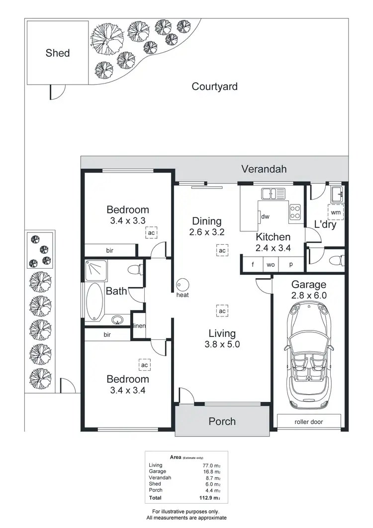 Floorplan of Homely unit listing, 4/26 Arnold Street, Underdale SA 5032