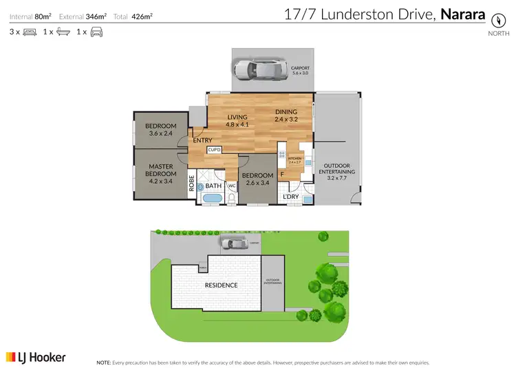 Floorplan of Homely villa listing, 17/7 Lunderston Drive, Narara NSW 2250