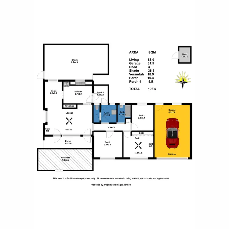 Floorplan of Homely house listing, 6 Porton Street, Elizabeth Grove SA 5112