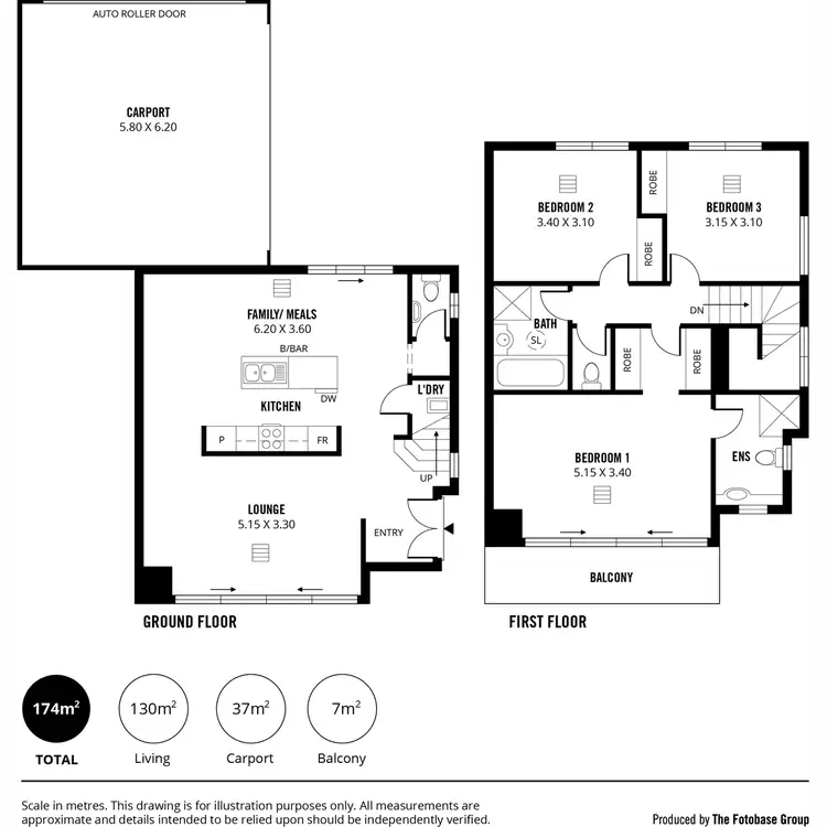 Floorplan of Homely townhouse listing, 3/270-272 Mawson Lakes Boulevard, Mawson Lakes SA 5095