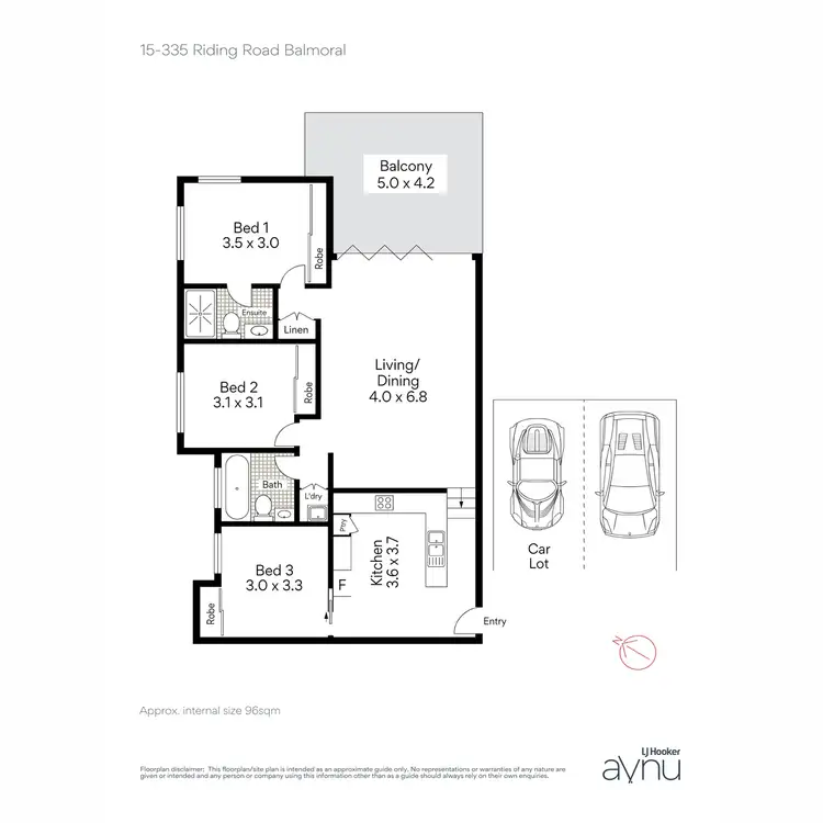 Floorplan of Homely apartment listing, 15/335 Riding Road, Balmoral QLD 4171