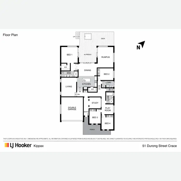 Floorplan of Homely house listing, 51 Durong Street, Crace ACT 2911