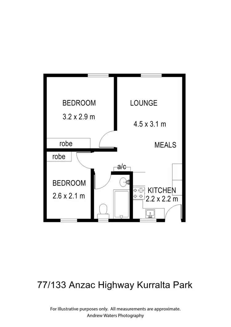 Floorplan of Homely unit listing, 77/133 Anzac Highway, Kurralta Park SA 5037