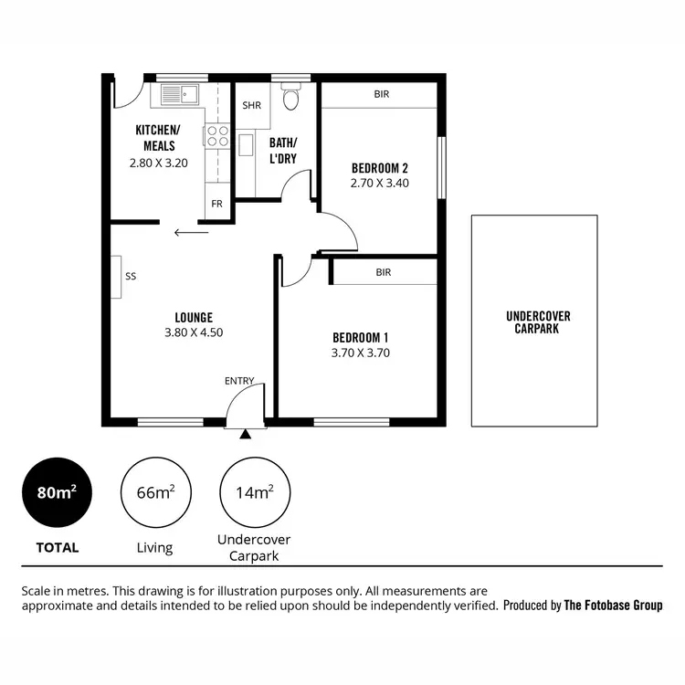 Floorplan of Homely unit listing, 14/2 Angas Street, Kent Town SA 5067