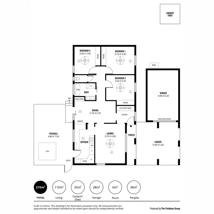 Floorplan of Homely house listing, 6 Marjorie Street, Gulfview Heights SA 5096