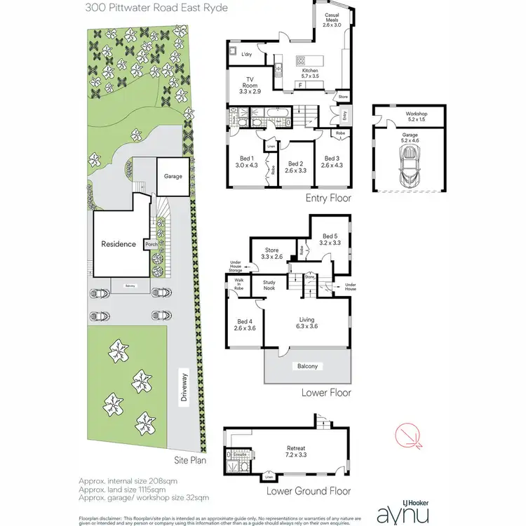 Floorplan of Homely house listing, 300 Pittwater Road, East Ryde NSW 2113