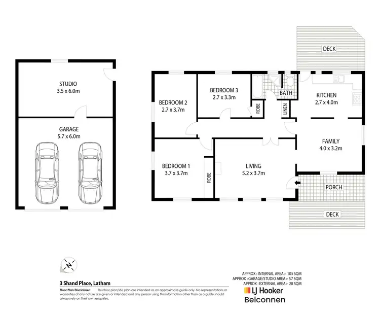 Floorplan of Homely house listing, 3 Shand Place, Latham ACT 2615
