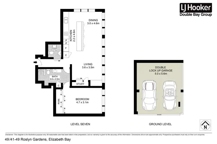 Floorplan of Homely apartment listing, 49/41-49 Roslyn Gardens, Elizabeth Bay NSW 2011