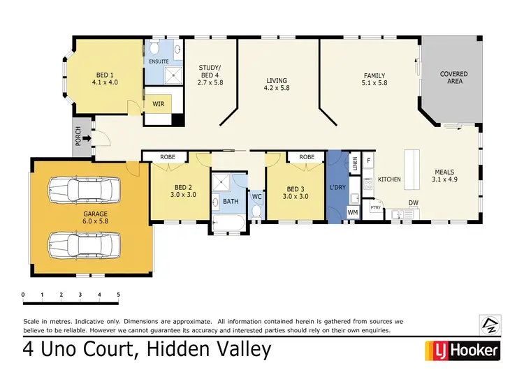 Floorplan of Homely house listing, 4 Uno Court, Hidden Valley VIC 3756