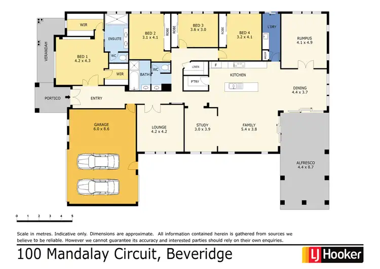 Floorplan of Homely house listing, 100 Mandalay Circuit, Beveridge VIC 3753