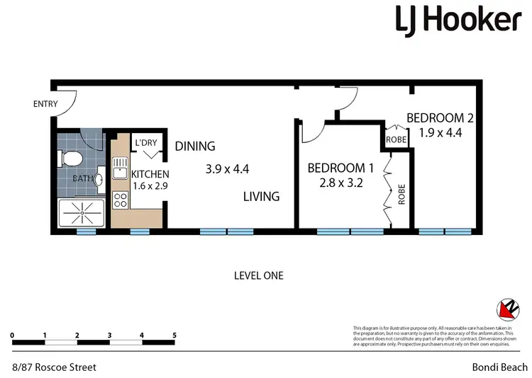 Floorplan of Homely apartment listing, 8/87 Roscoe Street, Bondi Beach NSW 2026