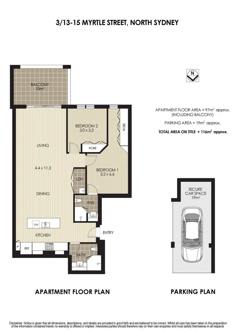 Floorplan of Homely unit listing, 3/13-15 Myrtle Street, North Sydney NSW 2060